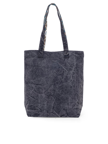 Cotton Canvas Tote Bag | Magnetic Closure & a Safety Pocket | Stylish Shoulder Bag for College & Daily Use | Digital Printed Design | With Tassel | For Women & Girls