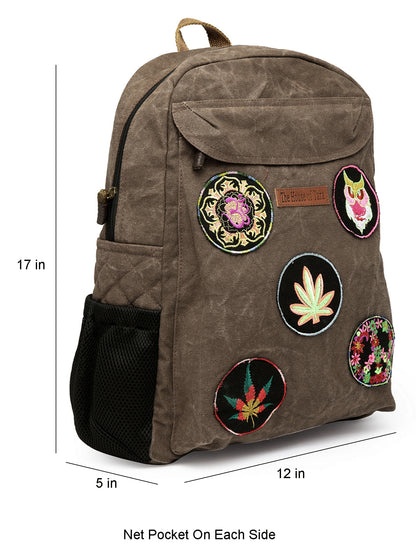 Canvas Laptop Backpack for Men & Women 16 Liters | Casual Bag with Waterproof Inner Lining & Laptop Compartment (fits up to 15.6 Inch) | Suitable for College & Travel