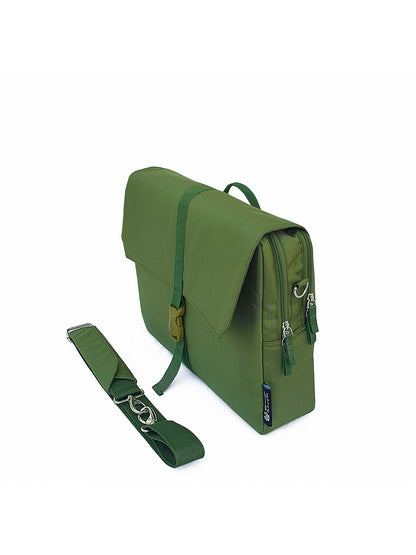 Laptop Messenger Bag | With Trolley & Detachable Shoulder Strap | 2 Zip Compartments & Multiple internal pockets | Lightweight for Travel | Fits UpTo 15.6" Laptop