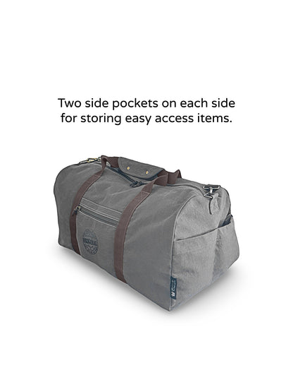 Canvas Travel Duffle Bag | 53 litres | Sports Duffel | Gym Bags | for Men and Women | 100% Cotton Lining | Detachable Broad Strap | Airline Carry-On Luggage | Oversize |