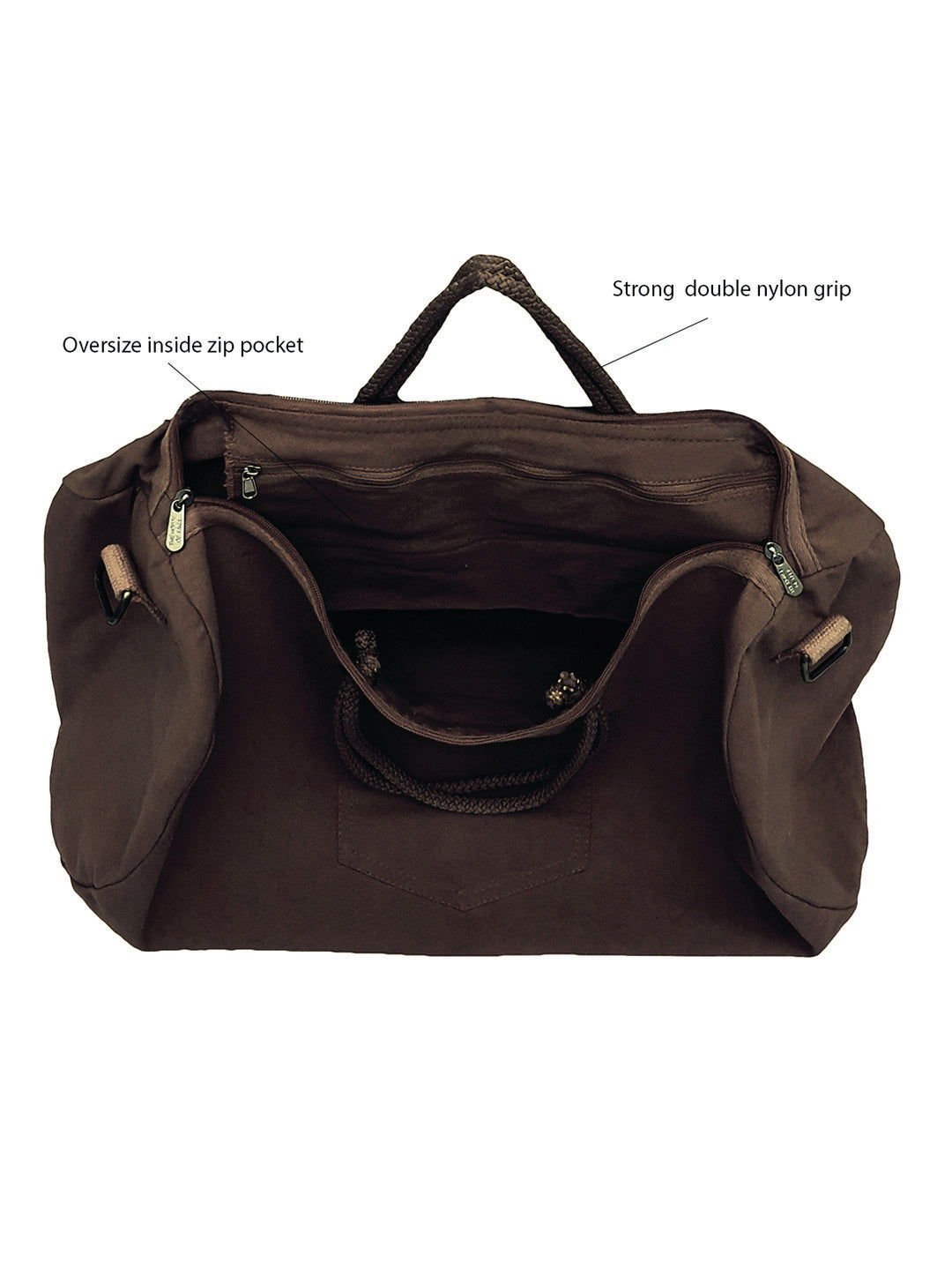 Canvas Travel Duffle Bag | 40 litres | Sports Duffel | Gym Bags | for Men and Women | Detachable Strap | Airline Carry-On Luggage | Quick Access Pockets |