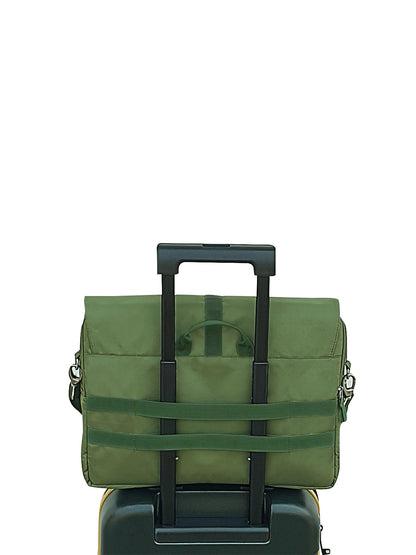 Laptop Messenger Bag | With Trolley & Detachable Shoulder Strap | 2 Zip Compartments & Multiple internal pockets | Lightweight for Travel | Fits UpTo 15.6" Laptop