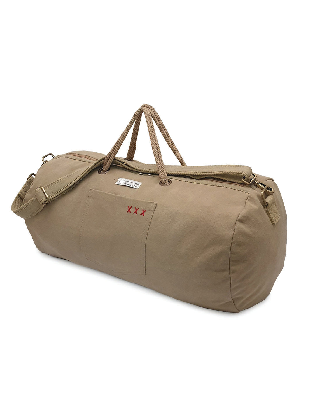 Canvas Travel Duffle Bag | 40 litres | Sports Duffel | Gym Bags | for Men and Women | Detachable Strap | Airline Carry-On Luggage | Quick Access Pockets |