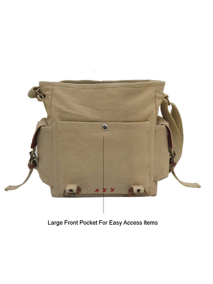 Denim Cotton Canvas Sling Messenger Bag for Men and Women I Multipurpose Crossbody Bag I Travel Bag with Adjustable Strap | Unisex Sling Bag Crossbody Handbag for Office/Travel