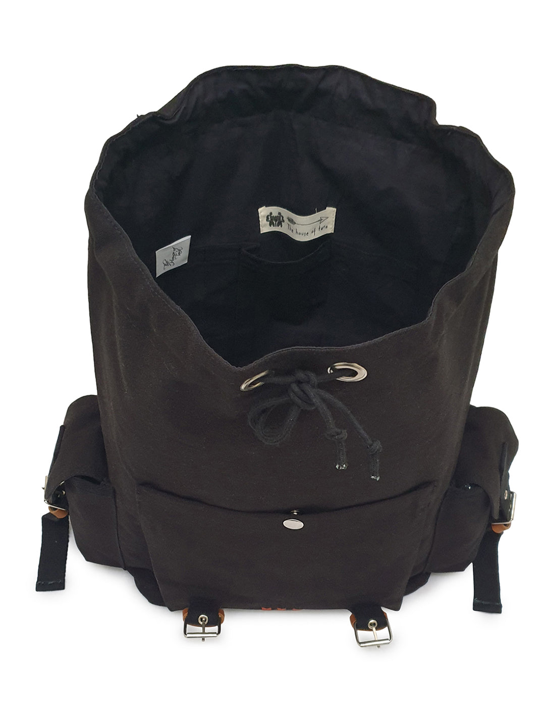 Canvas Backpack for Men & Women 23 Liters | Casual Bags With  Inner Lining, 4 External & 2 Internal Pockets & Adjustable straps | Suitable for Office & College