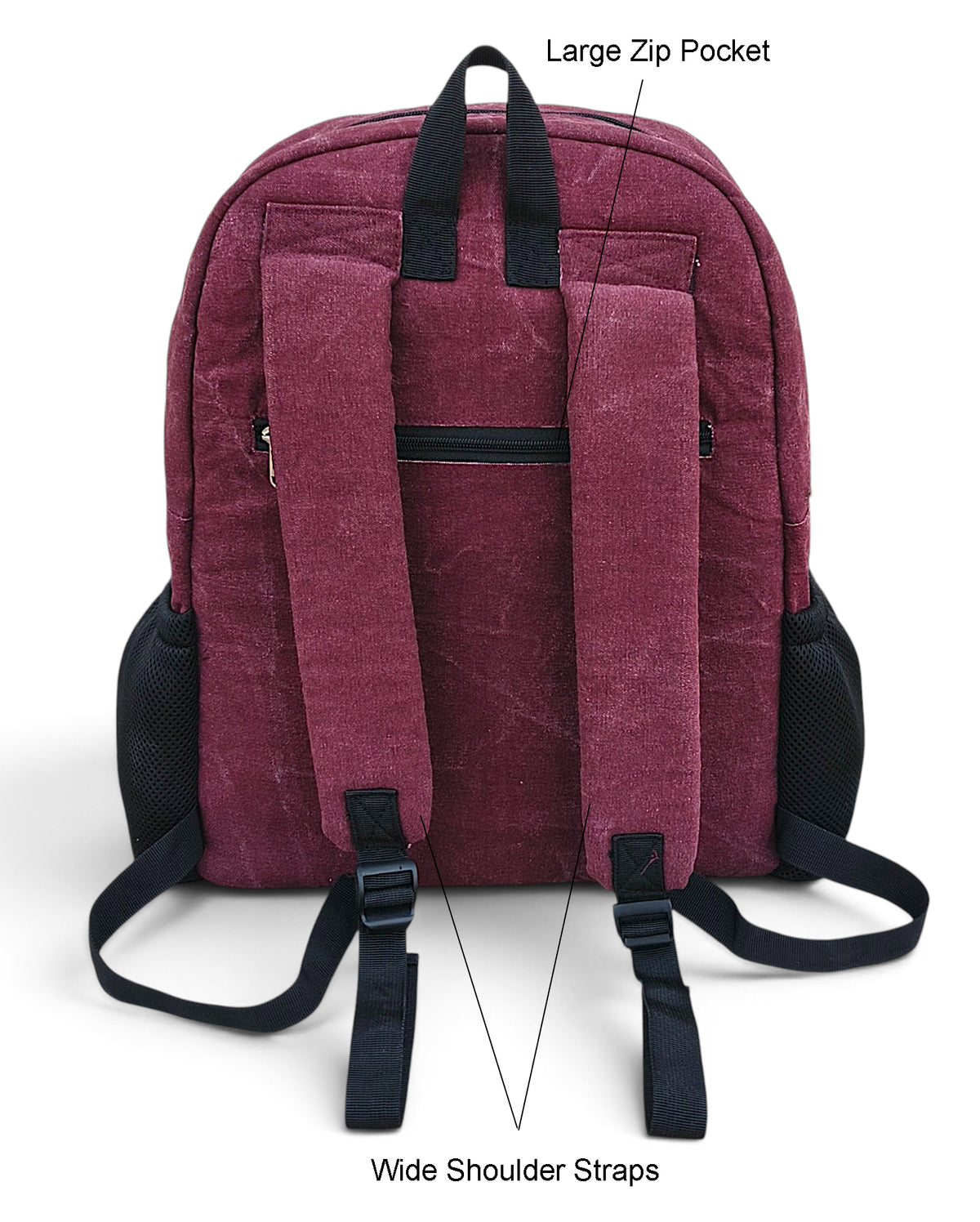 Canvas Laptop Backpack for Men & Women 18 Liters | Casual Bag with Polyester Lining & Laptop Compartment (fits up to 15.6 Inch) | Suitable for College & Travel