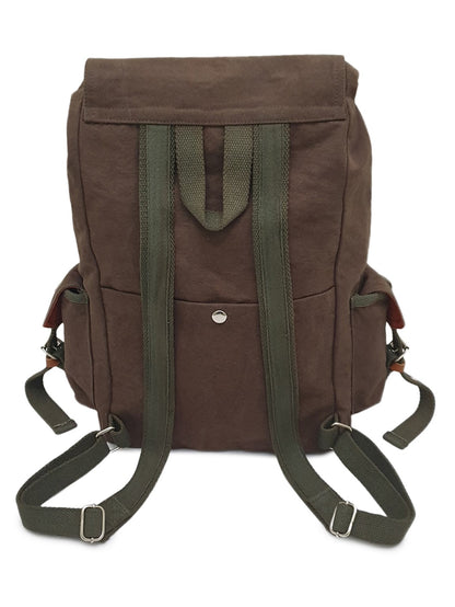 Canvas Backpack for Men and Women 23L | Casual Cotton Bag With  Inner Lining, 4 External & 3 Internal Pockets | Backpacks Suitable for College, Travel & Hiking