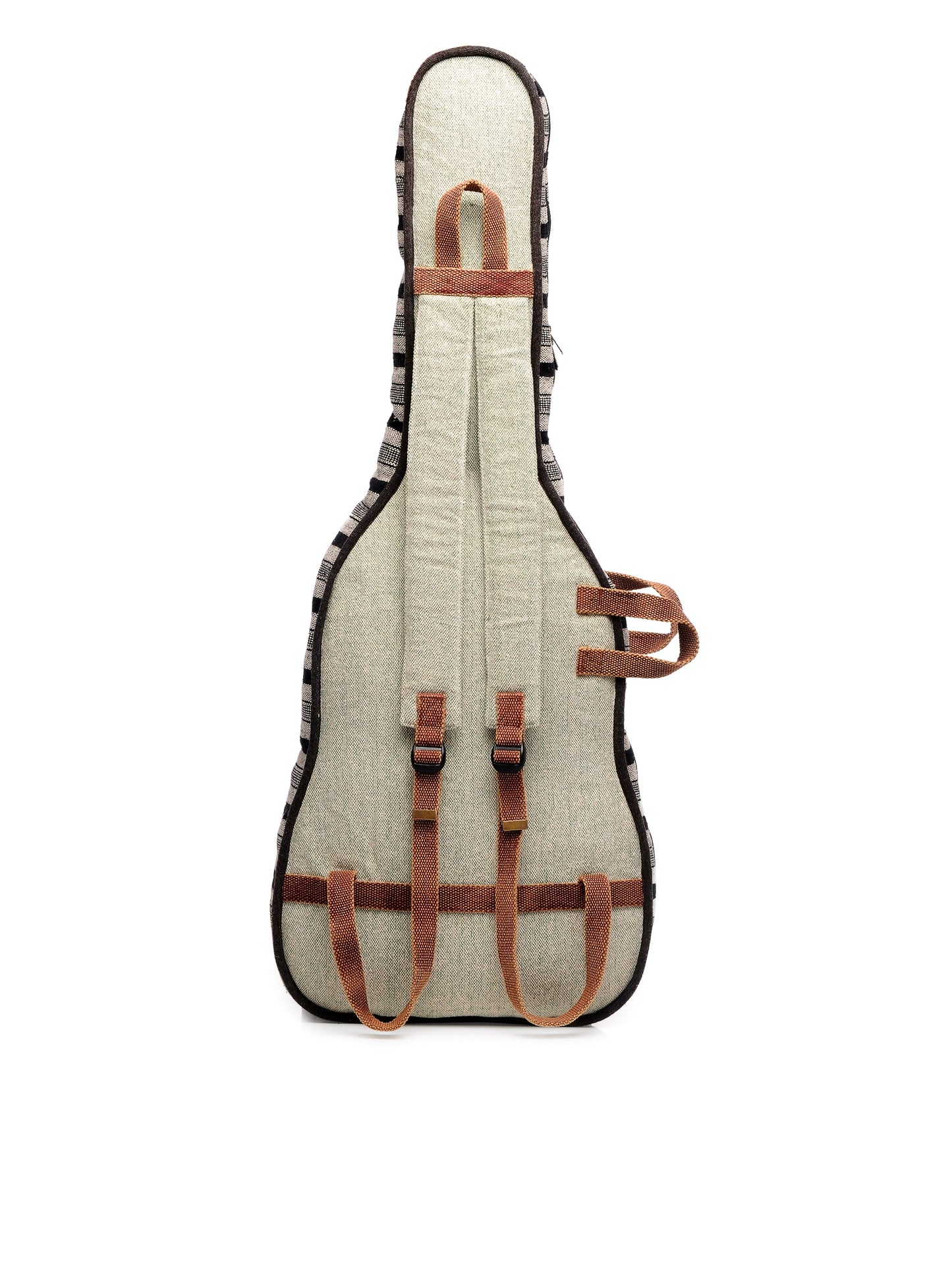 Ethnic Handloom Fabric Acoustic Guitar Bag Cover for Men and Women | Modern Guitar Case | Inner Lining | Adjustable Straps | Padded Protection | Zip Pockets |