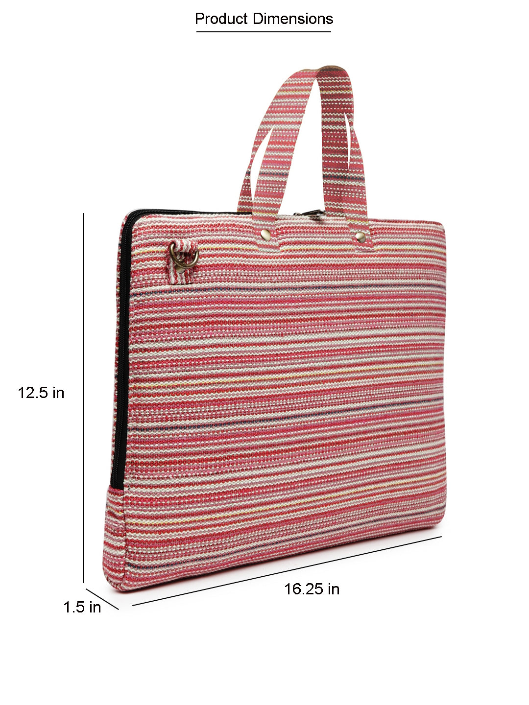Multicolor Ethnic Handloom Fabric Laptop Messenger Bag for Men and Women | Formal Crossbody Sling Bag for College Purpose | Laptop Upto 15.6 Inch | Handbags with Shoulder Straps