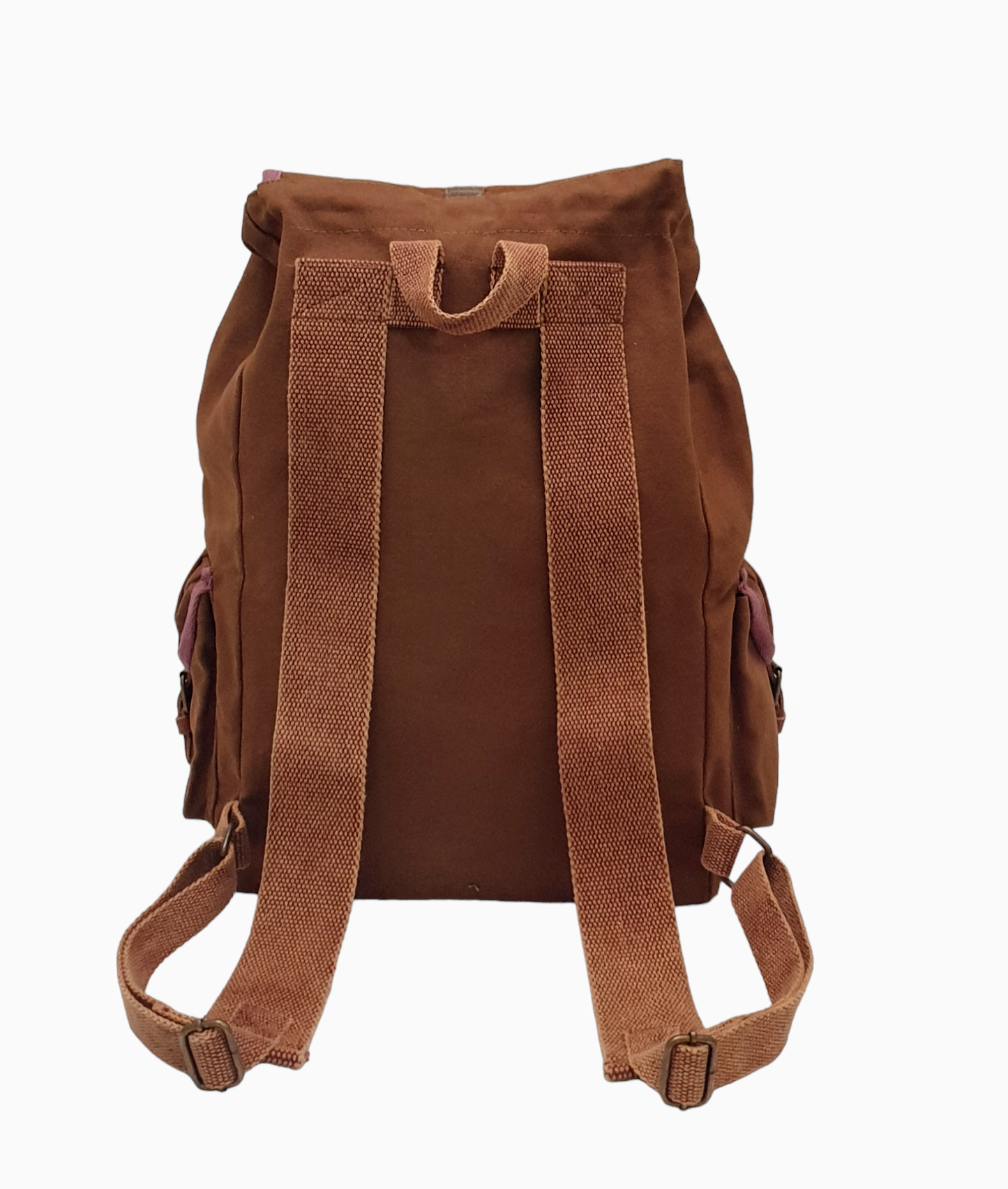 Canvas Backpack for Men & Women 19 Liters |  Cloth Bag with Broad Adjustable Straps & 3 External Pockets | Spacious Casual Backpacks for College & Travel (Khaki Green)