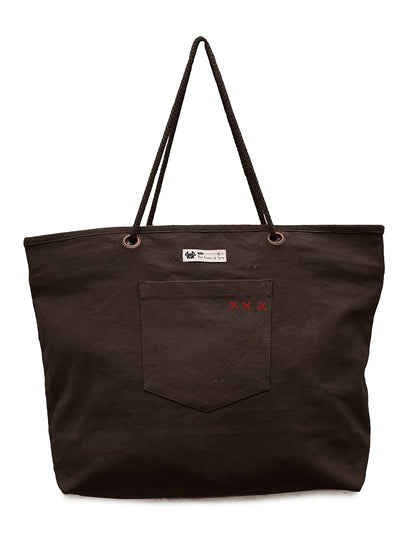 The House of tara Padded Canvas Tote Bag with Zip Pouch | Metallic Zipper Closure | Compartment for IPad/Tablet & Sunglsses/Phone | Bottle Holder | Strong Nylon Handles | Women