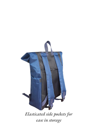 The House of tara Waterproof Laptop Backpack for Men & Women | 16 Litres | For Office, College, Travel & Hiking | 15.6 inch Laptop Compatible (Navy Blue)