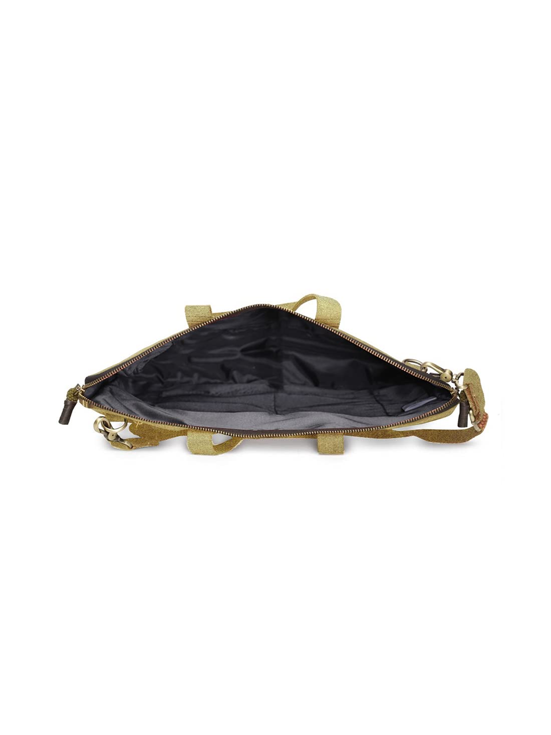 The House of tara Beige Canvas Laptop MacBook Messenger Bag for Men and Women | Formal Business Slim Crossbody Sling Bag for College Purpose | Laptop Upto 15.6 Inch | Handbags with Shoulder Straps