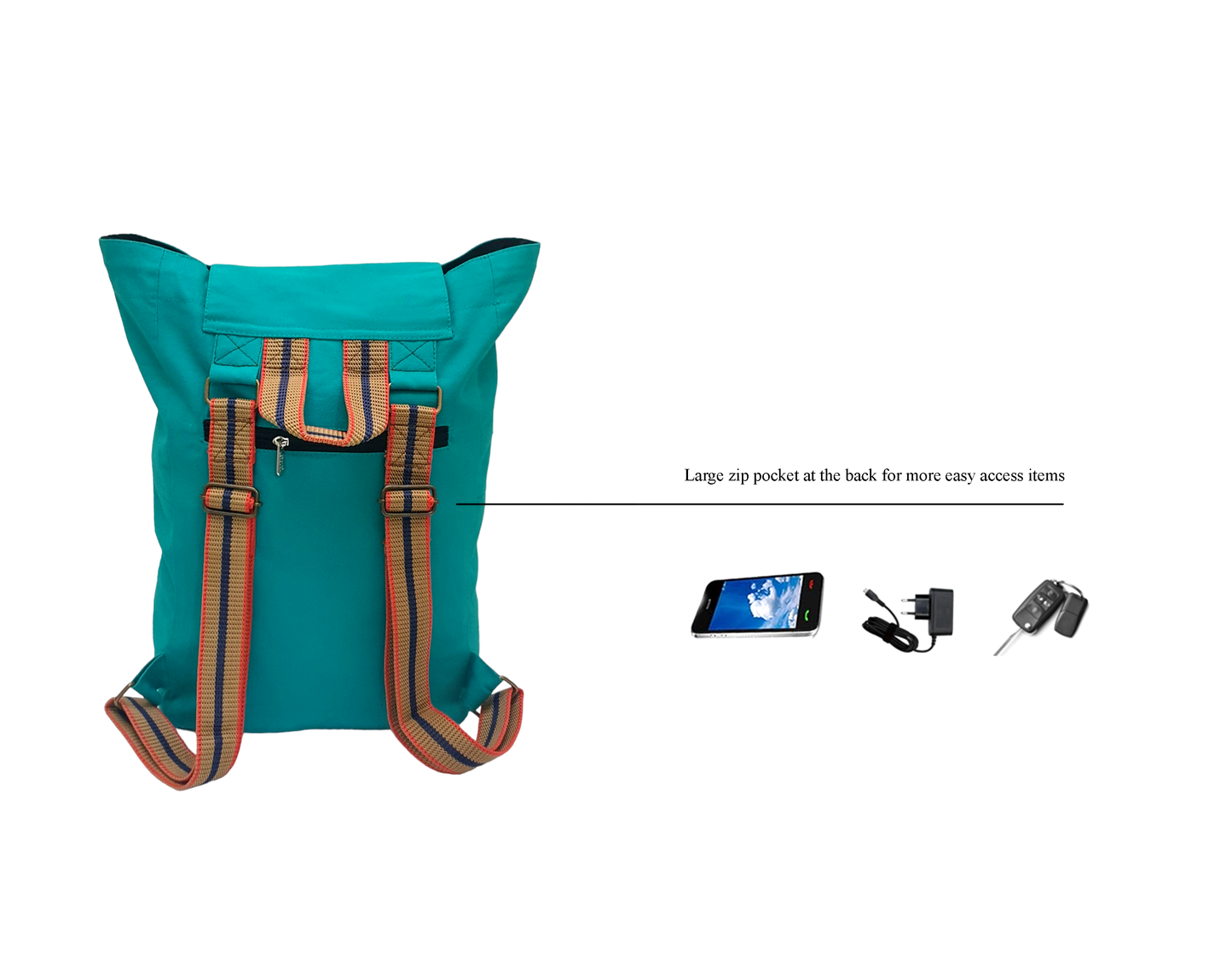 Canvas Backpack for Men & Women 23 Liters | Casual Cloth Bag with  Inner Lining, Back Padding & Utility Pockets | Spacious Backpacks for College & Travel