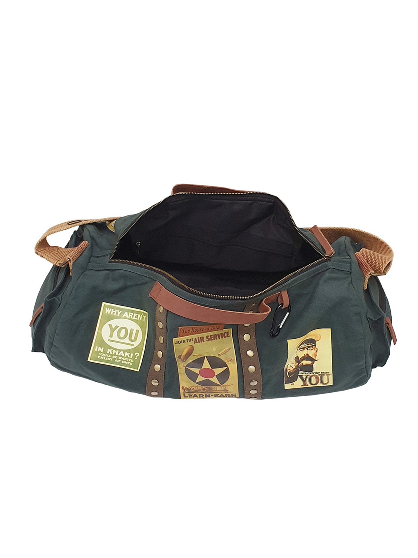 Canvas Travel Duffle Bag 25 litres | Sports Duffel | for Men and Women | Adjustable Broad Strap | Gym Bag | Airline Carry On Luggage | Quick Access Pockets |