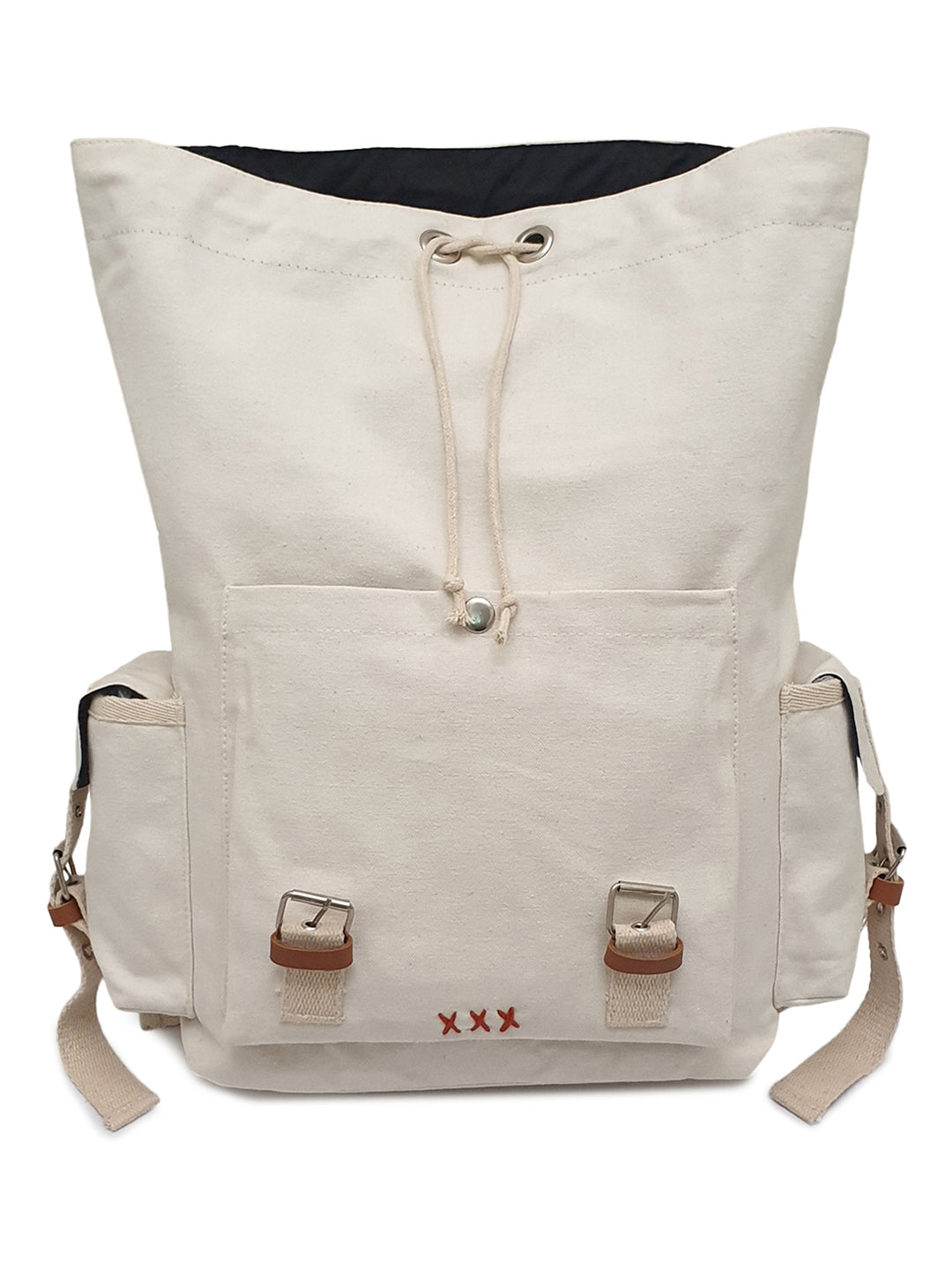 Canvas Backpack for Men & Women 23 Liters | Casual Bags With  Inner Lining, 4 External & 2 Internal Pockets & Adjustable straps | Suitable for Office & College