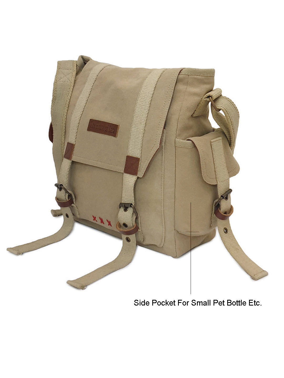 Denim Cotton Canvas Sling Messenger Bag for Men and Women I Multipurpose Crossbody Bag I Travel Bag with Adjustable Strap | Unisex Sling Bag Crossbody Handbag for Office/Travel