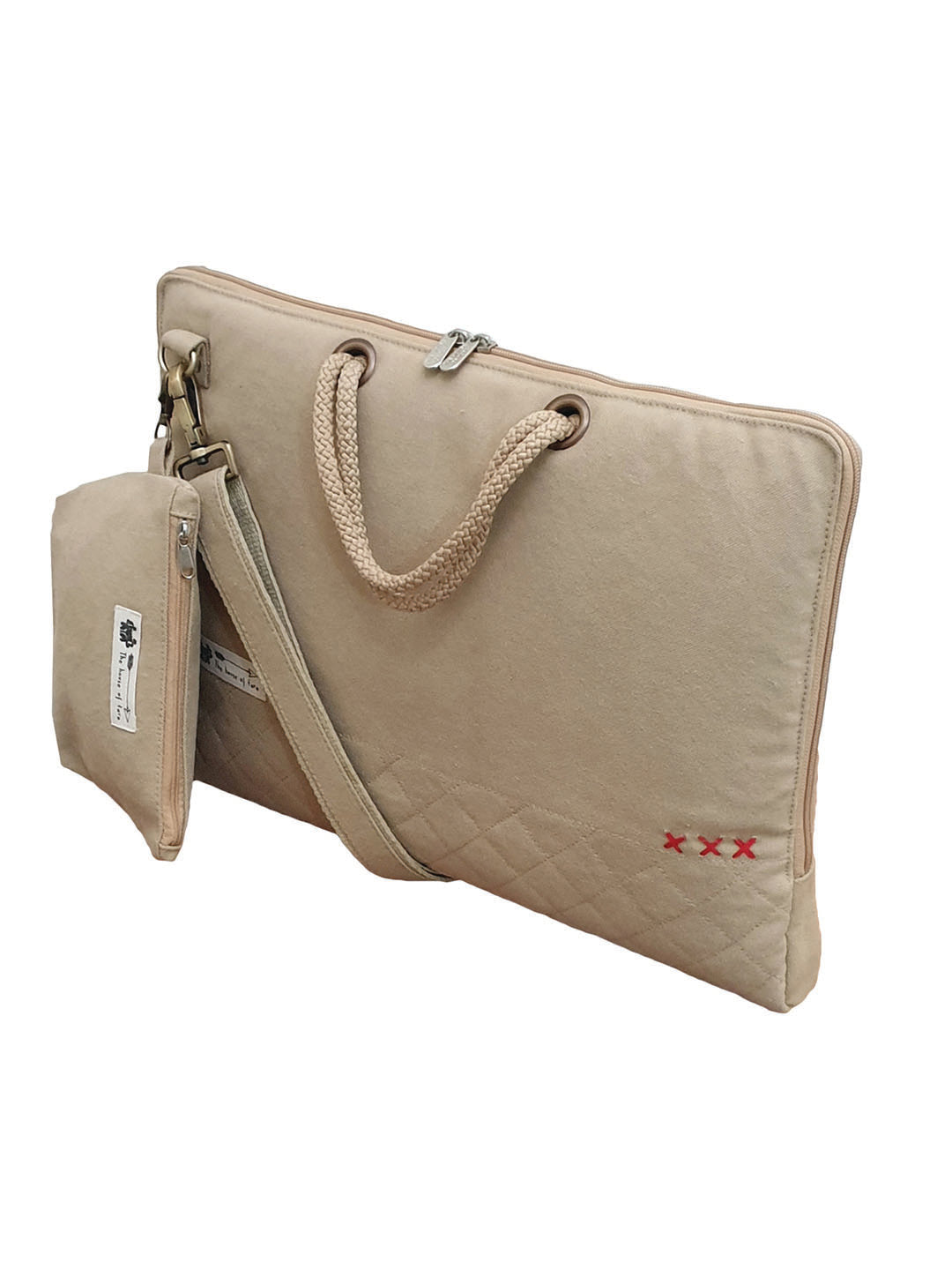Unisex Messenger Bags | Laptop Messenger Bag made with Canvas | Fits upto 15.6 Inches Laptop/MacBook | Comes with Detachable Zip Pouch | Crossbody Sling Bag For Men Women