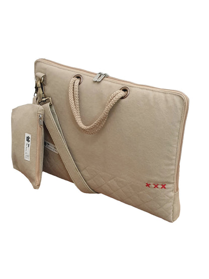Unisex Messenger Bags | Laptop Messenger Bag made with Canvas | Fits upto 15.6 Inches Laptop/MacBook | Comes with Detachable Zip Pouch | Crossbody Sling Bag For Men Women