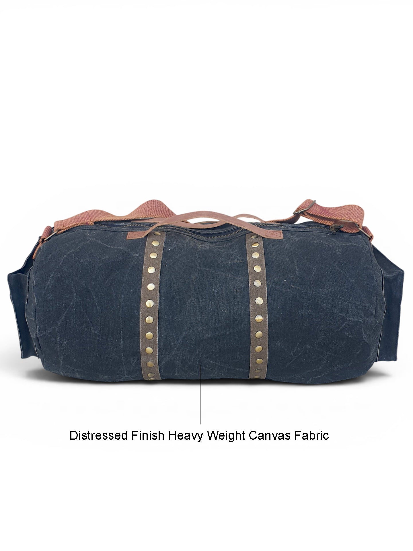 Canvas Travel Duffle Bag 25 litres | Sports Duffel | for Men and Women | Adjustable Broad Strap | Gym Bag | Airline Carry On Luggage | Quick Access Pockets |