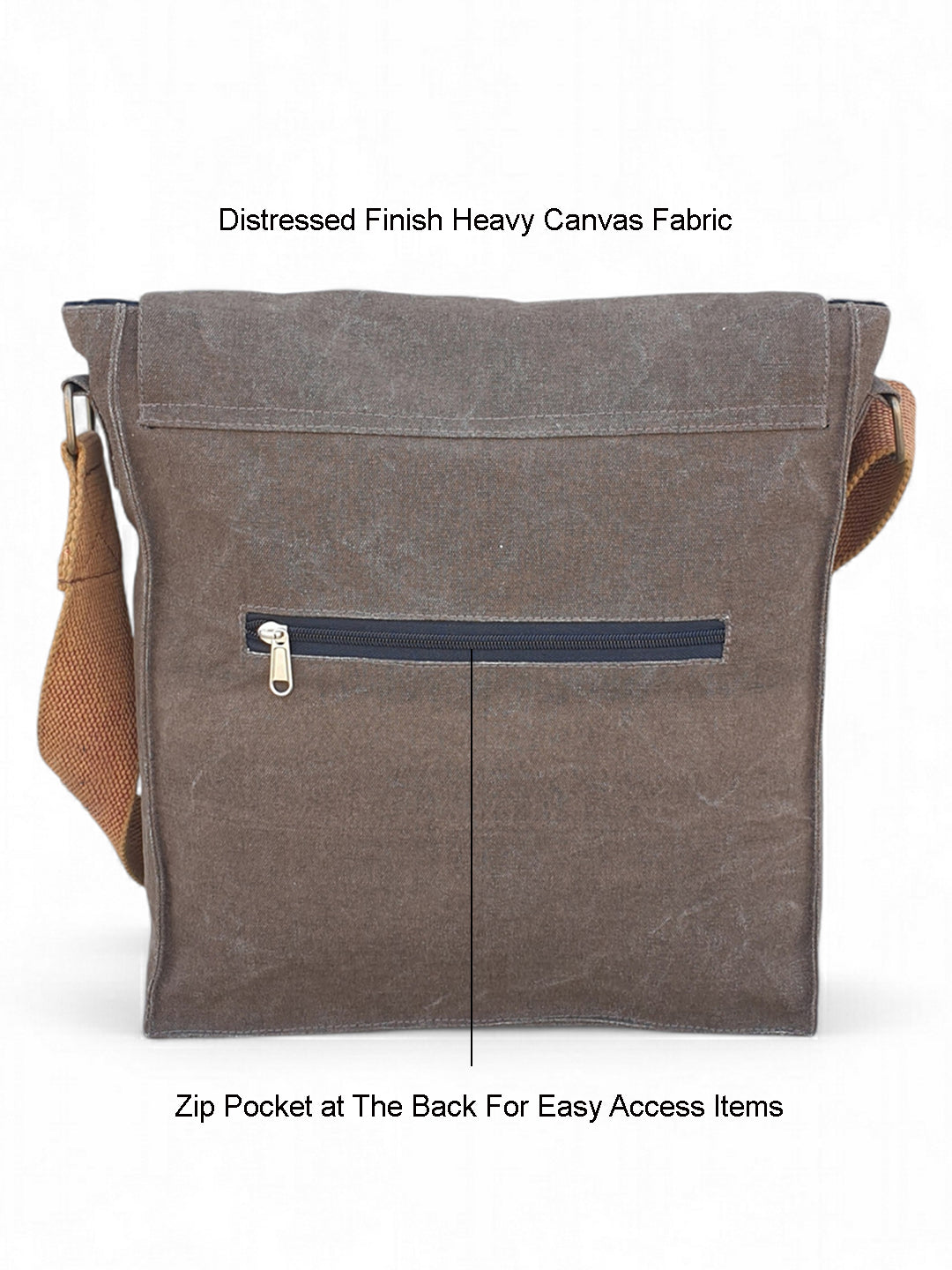 Sturdy Cotton Canvas Messenger Bags for Men and Women | With two Magnetic Snap Buttons Flap Closure, Adjustable Body Strap & Multiutility Lobster Hook