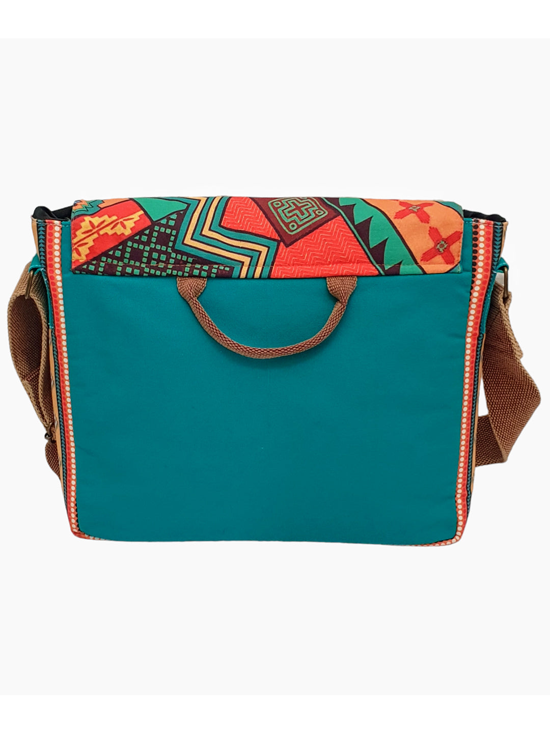 Messenger Bags for Women | Teal Laptop Messenger Bag made with Canvas | Fits up to 15.6 Inches Laptop/MacBook | Ladies Crossbody Sling Bag Comes with 2 External Pockets