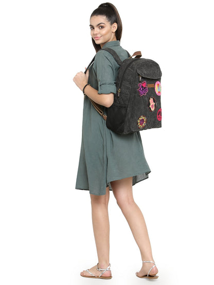 Canvas Laptop Backpack for Men & Women 16 Liters | Casual Bag with Waterproof Inner Lining & Laptop Compartment (fits up to 15.6 Inch) | Suitable for College & Travel