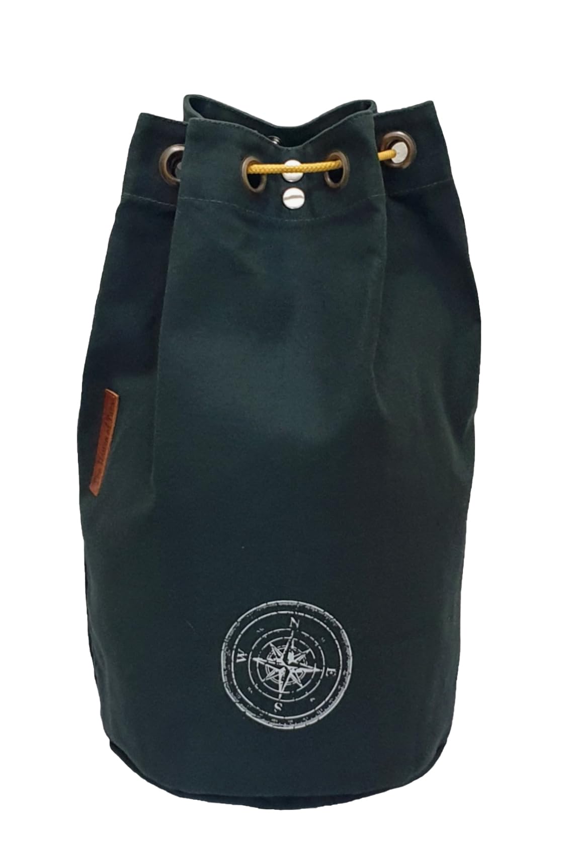 The House of tara Canvas Backpack for Men & Women 20 Litres | Casual Cotton Bag with Spacious Compartment & Drawstring Strap | Stylish Bag suitable for College, Hiking & Everyday Essentials (Khaki)