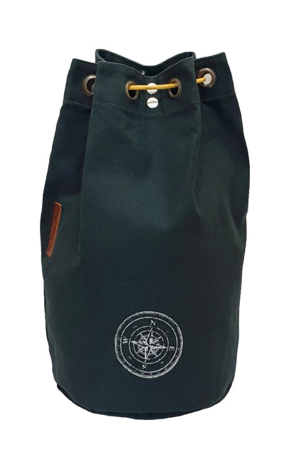 The House of tara Canvas Backpack for Men & Women 20 Litres | Casual Cotton Bag with Spacious Compartment & Drawstring Strap | Stylish Bag suitable for College, Hiking & Everyday Essentials (Khaki)