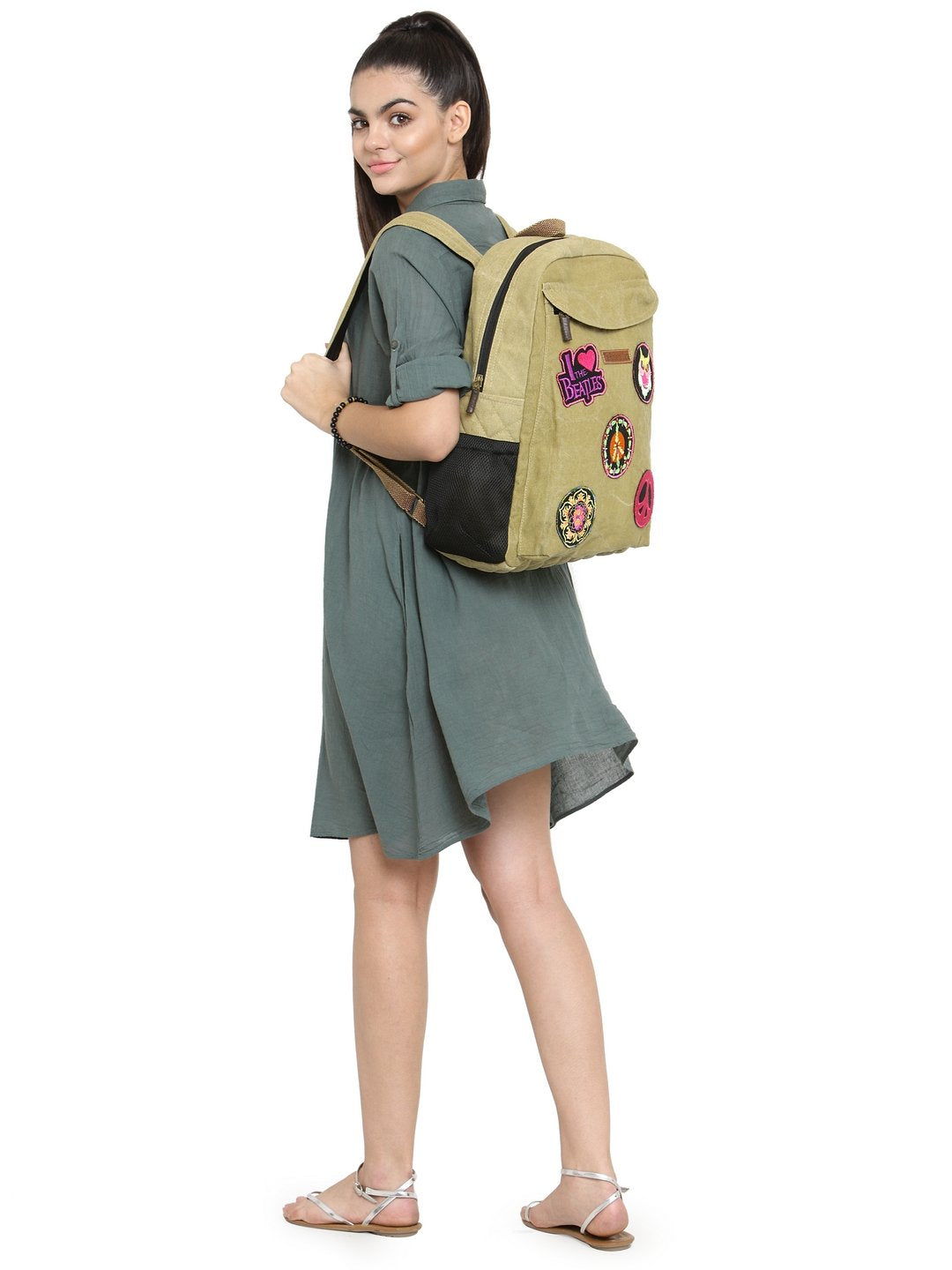 Canvas Laptop Backpack for Men & Women 16 Liters | Casual Bag with Waterproof Inner Lining & Laptop Compartment (fits up to 15.6 Inch) | Suitable for College & Travel