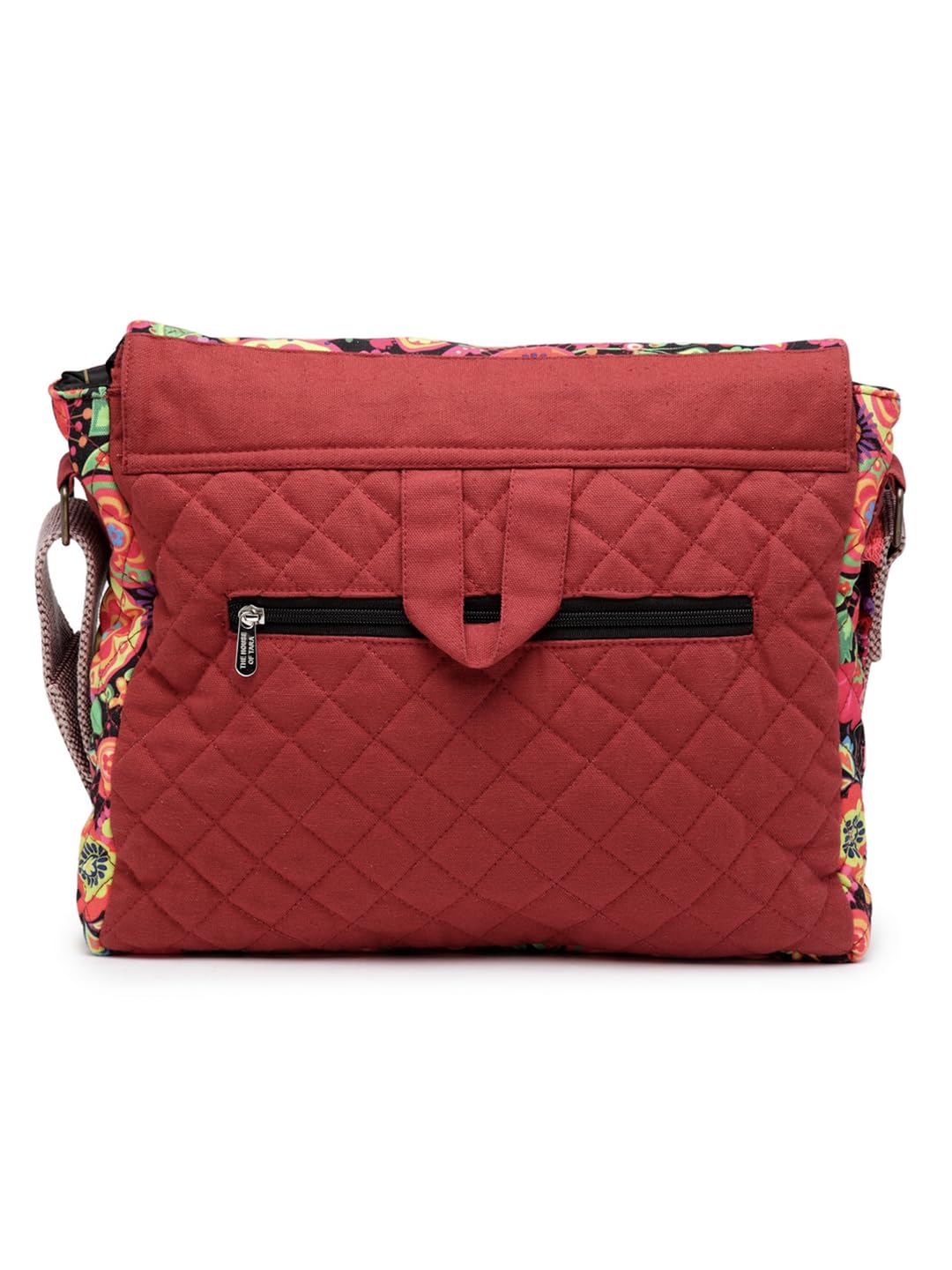 The House of tara Cotton Canvas Tassel Embellished Printed Cross Body Messenger Sling Bag for Women | Travel Office Business Shoulder Bag for Women | Crossbody Purse With Adjustable Strap