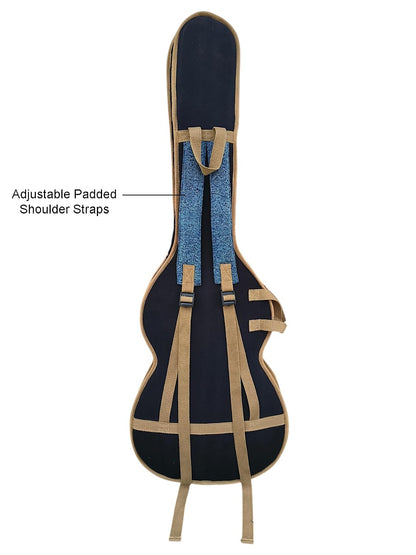 The House of tara Ethnic Heavy Cotton Fabric Electric Guitar Bag Cover for Men & Women | Modern Guitar Case |100% Cotton Lining | Adjustable Straps | Padded Protection | Zip Pockets