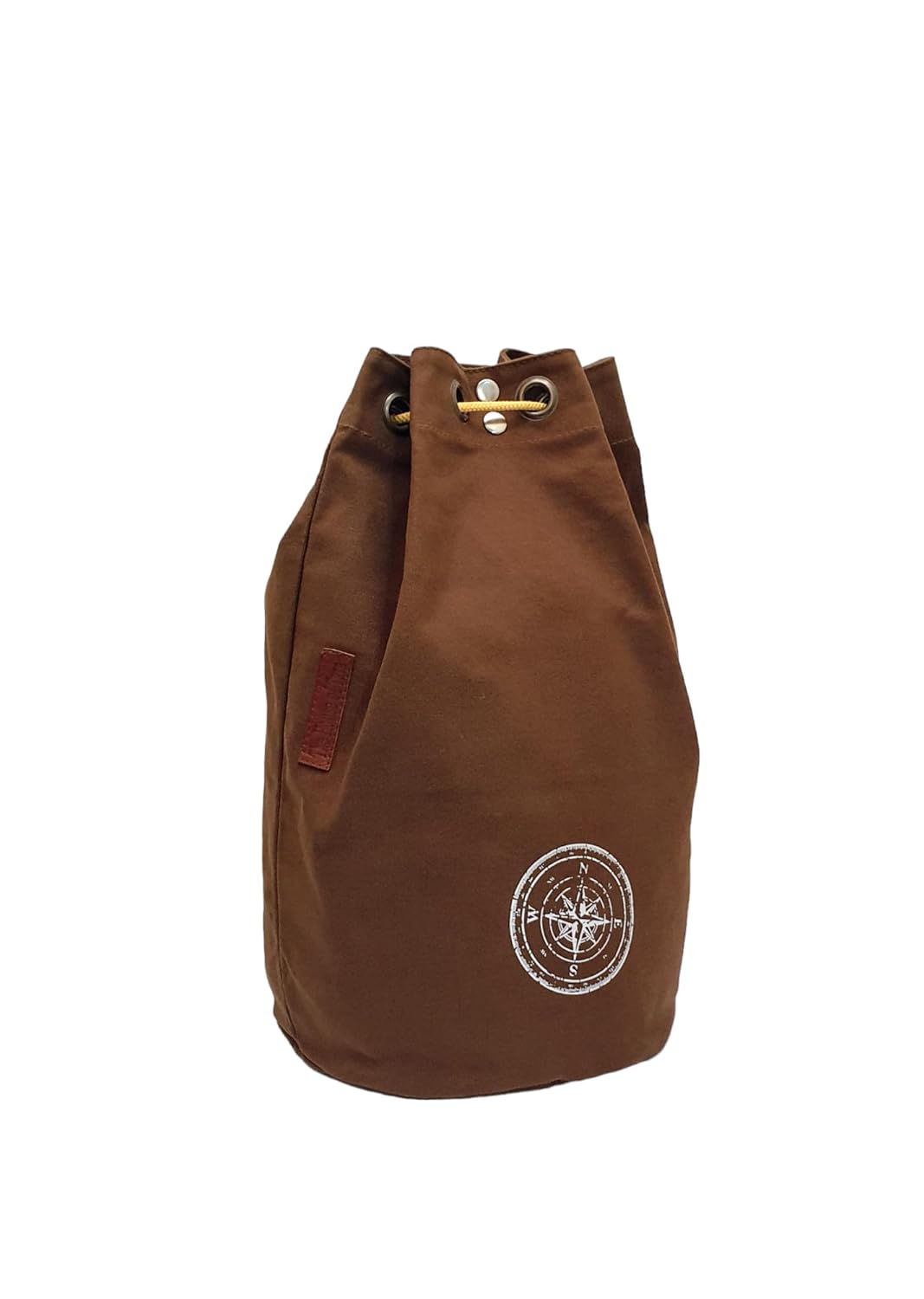 The House of tara Canvas Backpack for Men & Women 20 Litres | Casual Cotton Bag with Spacious Compartment & Drawstring Strap | Stylish Bag suitable for College, Hiking & Everyday Essentials (Khaki)