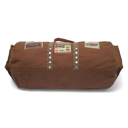 The House of Tara Canvas Travel Duffle Bag 25 litres | Sports Duffel | for Men and Women | Adjustable Broad Strap | Gym Bag | Airline Carry On Luggage | Quick Access Pockets | Khaki