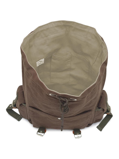 The House of tara Canvas Backpack for Men and Women 23L | Casual Cotton Bag With Waterproof Inner Lining, 4 External & 3 Internal Pockets | Backpacks Suitable for College, Travel & Hiking (Brown)
