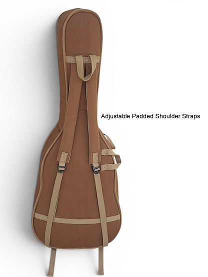 Cotton Canvas Fabric Acoustic Guitar Bag Cover for Men and Women | Modern Guitar Case | 100% Cotton Inner Lining | Adjustable Straps | Padded Protection | Zip Pocket |