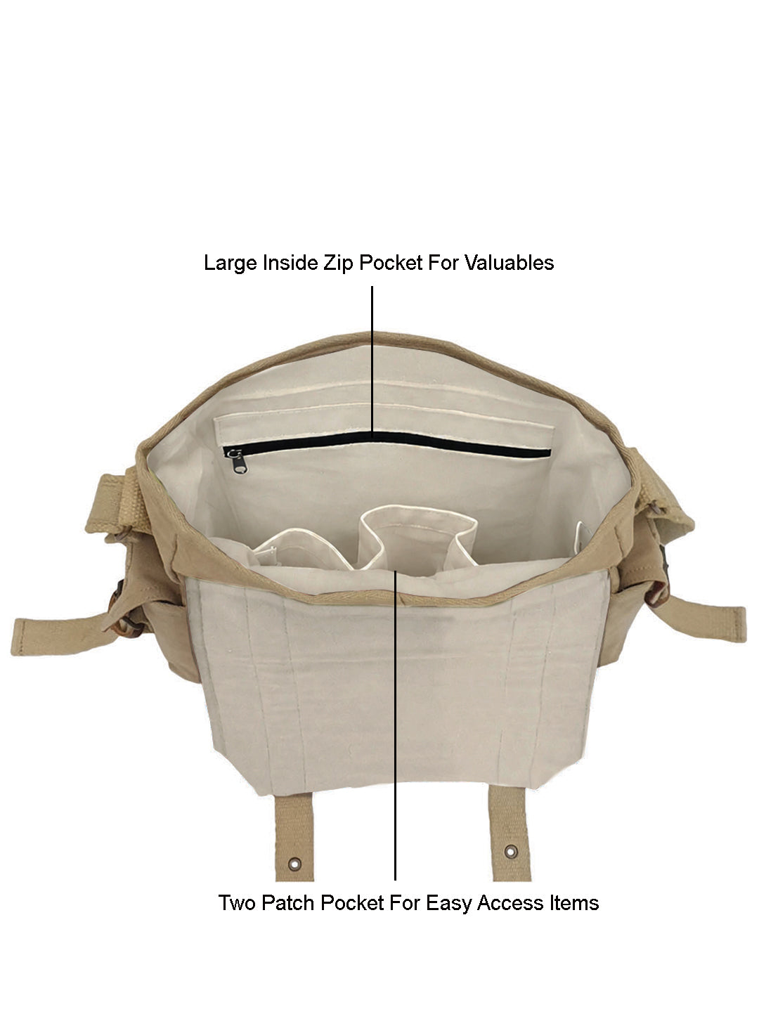 Denim Cotton Canvas Sling Messenger Bag for Men and Women I Multipurpose Crossbody Bag I Travel Bag with Adjustable Strap | Unisex Sling Bag Crossbody Handbag for Office/Travel