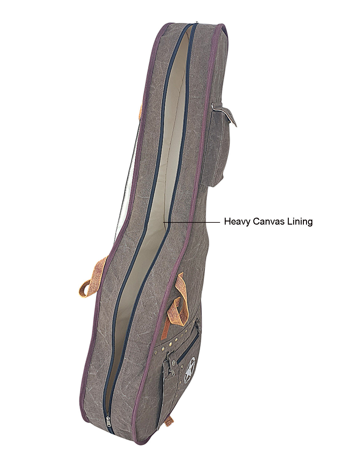 Cotton Canvas Fabric Acoustic Guitar Bag Cover for Men and Women | Modern Guitar Case | 100% Cotton Inner Lining | Adjustable Straps | Padded Protection | Zip Pocket |