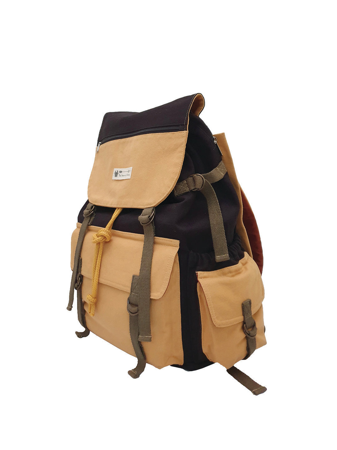 Canvas Backpack for Men and Women 40L | Casual Cotton Bag With  Inner Lining, Padded Laptop Compartment & External Pockets | Suitable for College, Travel & Hiking