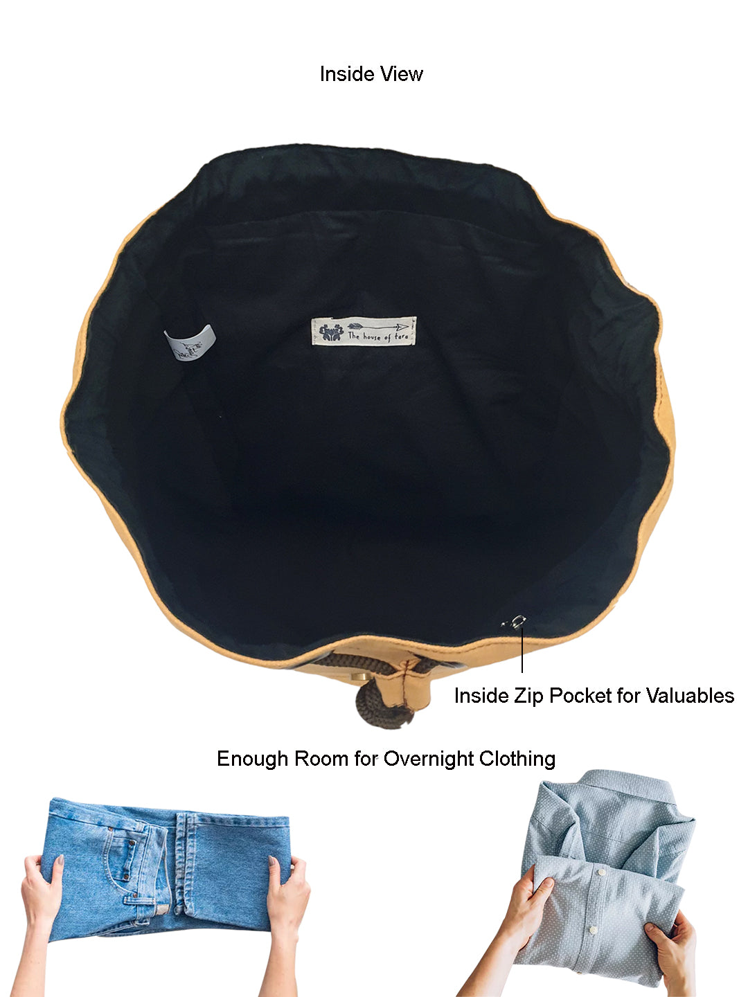 Canvas Backpack for Men & Women 23 Liters | Casual Cloth Bag with  Inner Lining, Back Padding & Utility Pockets | Spacious Backpacks for College & Travel
