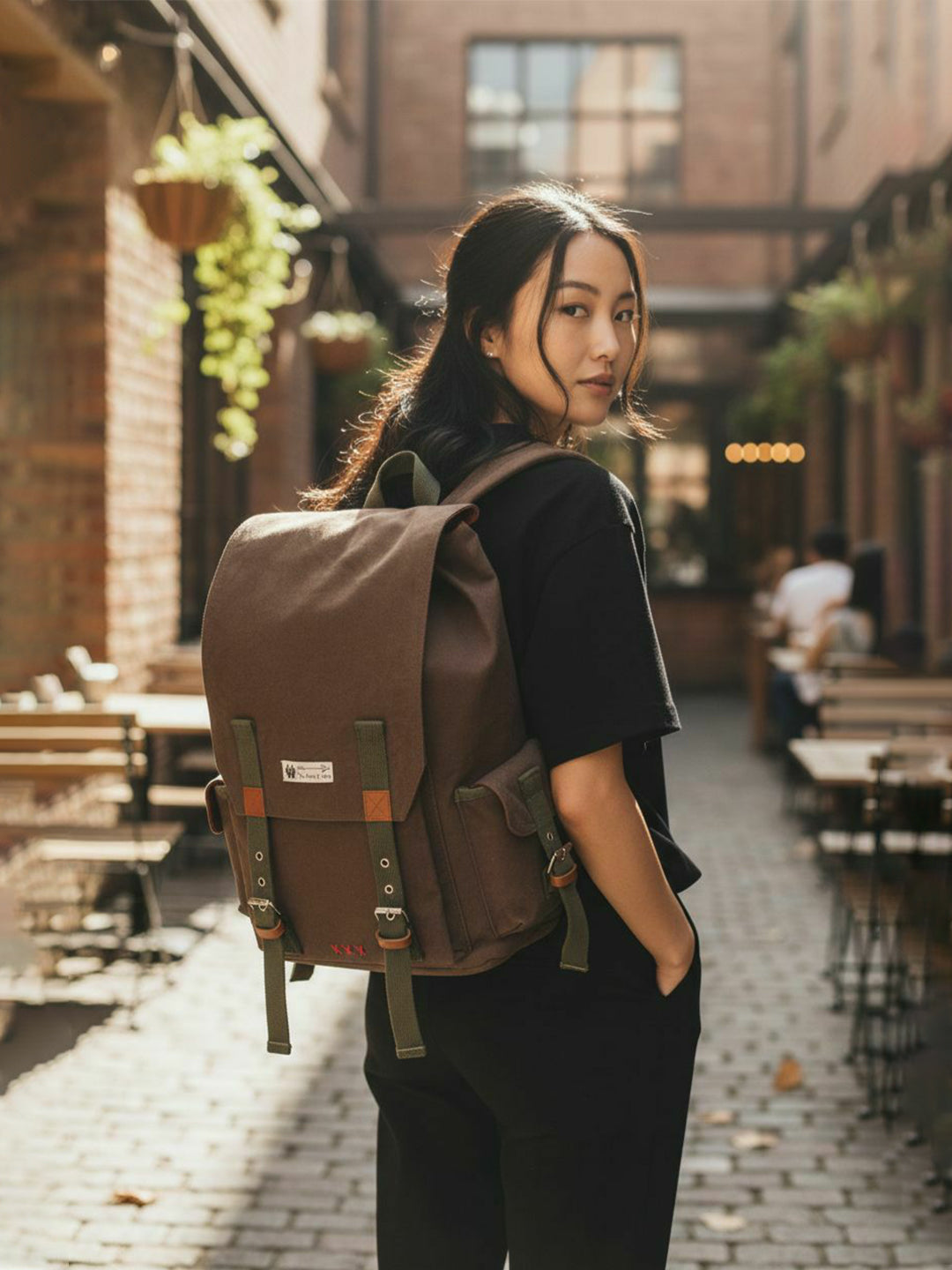 Canvas Backpack for Men and Women 23L | Casual Cotton Bag With  Inner Lining, 4 External & 3 Internal Pockets | Backpacks Suitable for College, Travel & Hiking