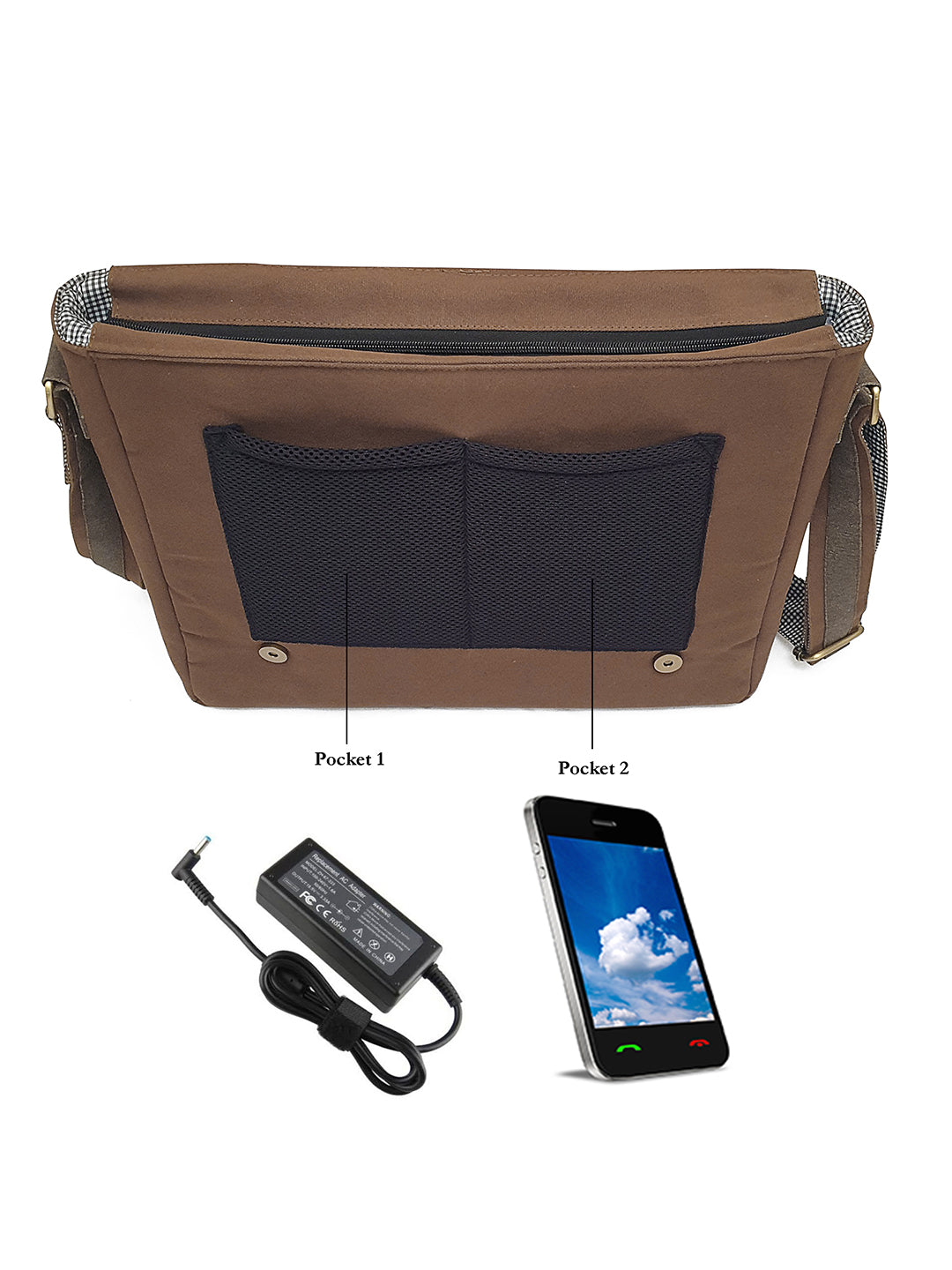 Cotton Canvas Messenger Bag for Men and Women | Printed Crossbody Sling Bag With Laptop Compartment (Upto 15.6 Inch), Broad Adjustable Straps &  Inner Lining