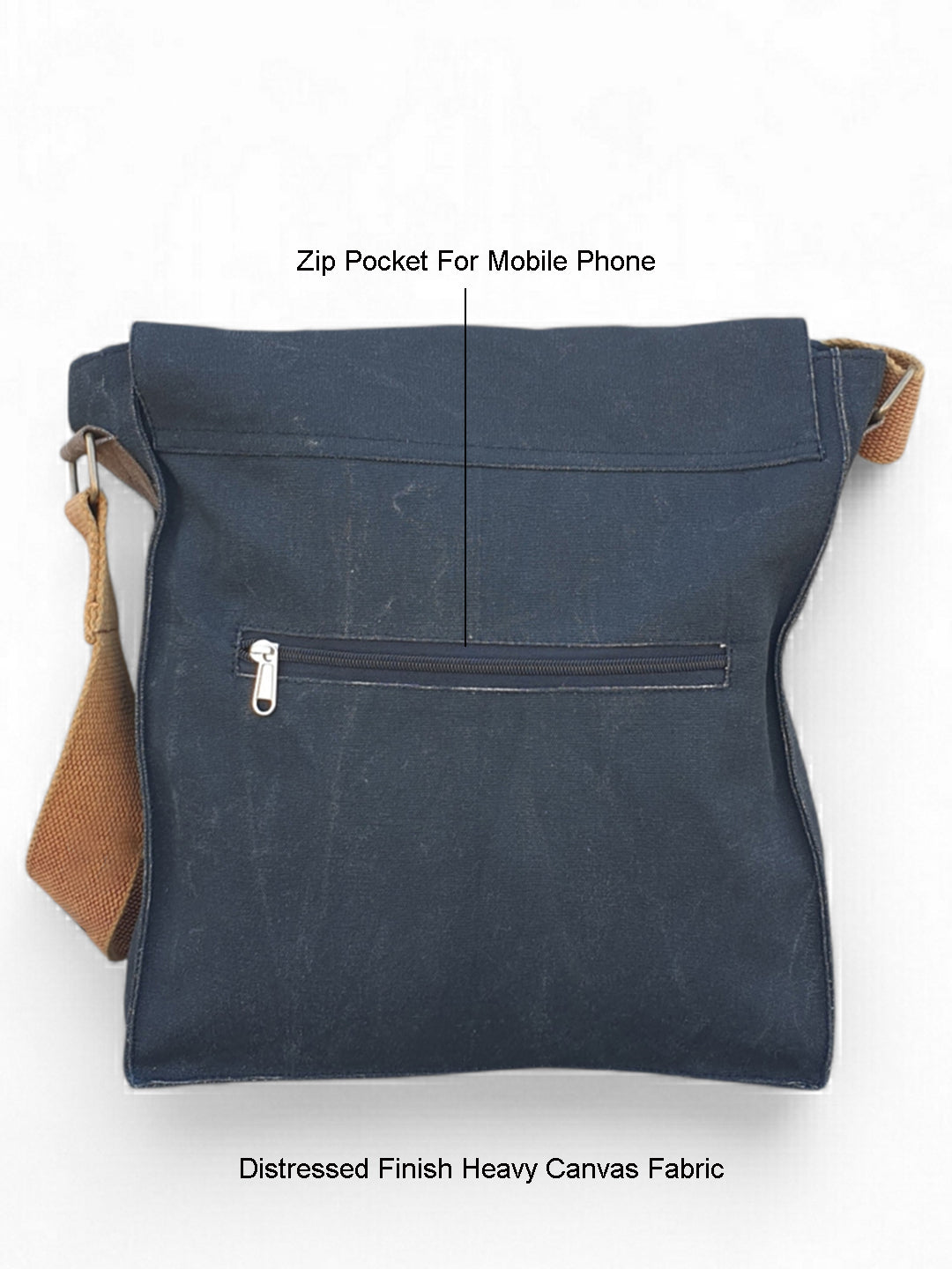 Sturdy Cotton Canvas Messenger Bags for Men and Women | With two Magnetic Snap Buttons Flap Closure, Adjustable Body Strap & Multiutility Lobster Hook