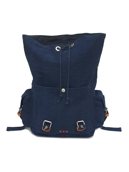 Canvas Backpack for Men & Women 23 Liters | Casual Bags With  Inner Lining, 4 External & 2 Internal Pockets & Adjustable straps | Suitable for Office & College