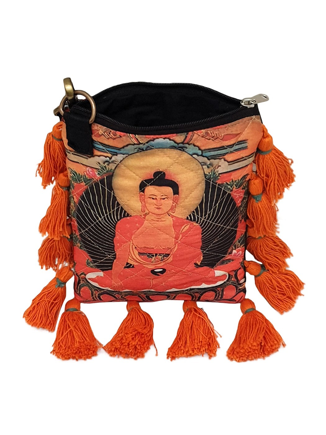Poly Silk Sling Bag for Women | Cross Body Bag With Zipped Compartment, Removable Strap &  Inner Lining | Printed Shoulder Bags Suitable for College & Travel