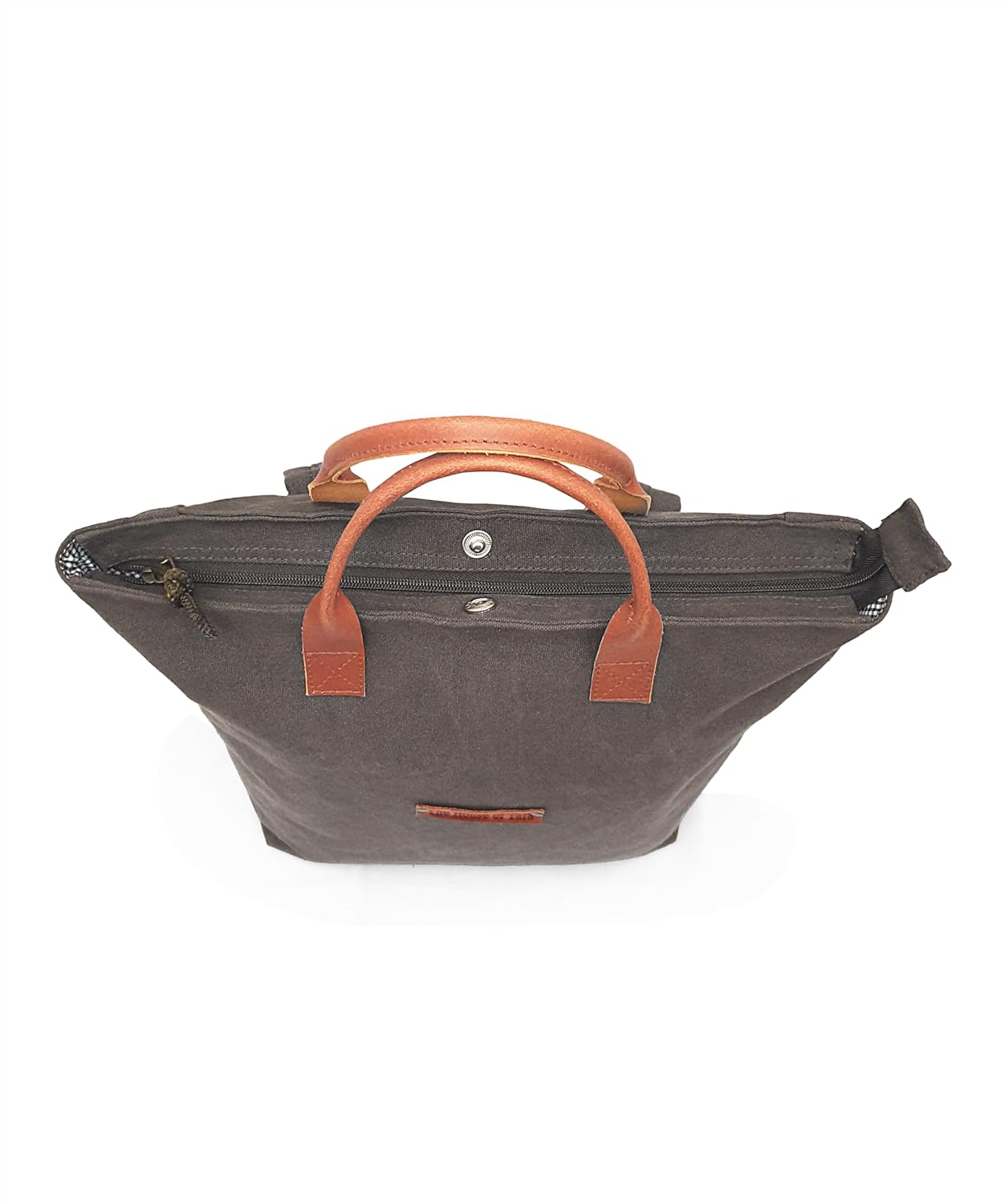 The House of tara Convertible Canvas Backpack for Men and Women 15 L | Casual Bag With Laptop Compartment (Upto 14 Inch), Inside Patch Pockets & Grab Handle | Suitable for Office & College