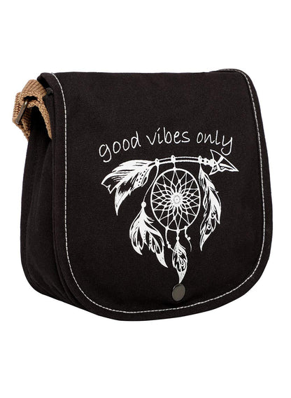Canvas Purse for Women | Casual Crossbody Sling Bag with Boho Printed Flap, Adjustable Straps, Zipped Pocket & Inner Lining | Suitable for College & Travel