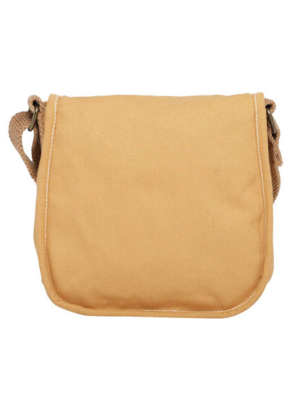 Canvas Purse for Women | Casual Crossbody Sling Bag with Boho Printed Flap, Adjustable Straps, Zipped Pocket & Inner Lining | Suitable for College & Travel
