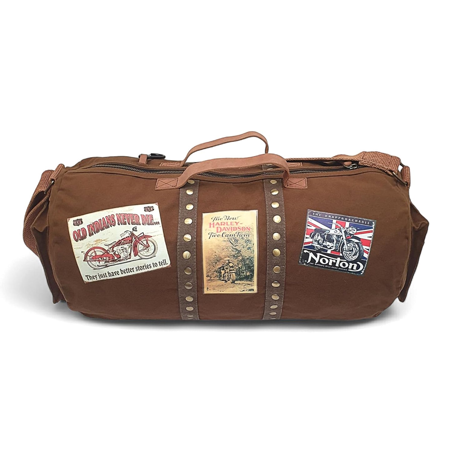 The House of Tara Canvas Travel Duffle Bag 25 litres | Sports Duffel | for Men and Women | Adjustable Broad Strap | Gym Bag | Airline Carry On Luggage | Quick Access Pockets | Khaki