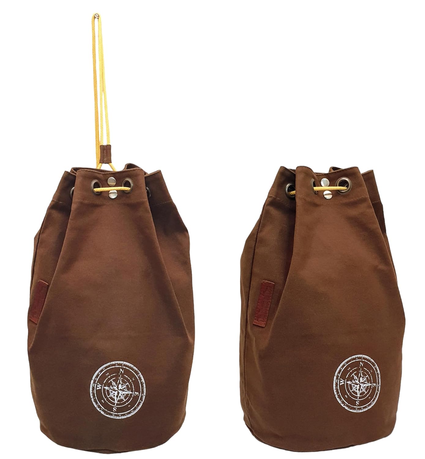 The House of tara Canvas Backpack for Men & Women 20 Litres | Casual Cotton Bag with Spacious Compartment & Drawstring Strap | Stylish Bag suitable for College, Hiking & Everyday Essentials (Khaki)